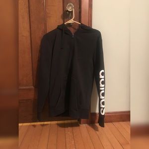 Adidas | Black Zip Hoodie
